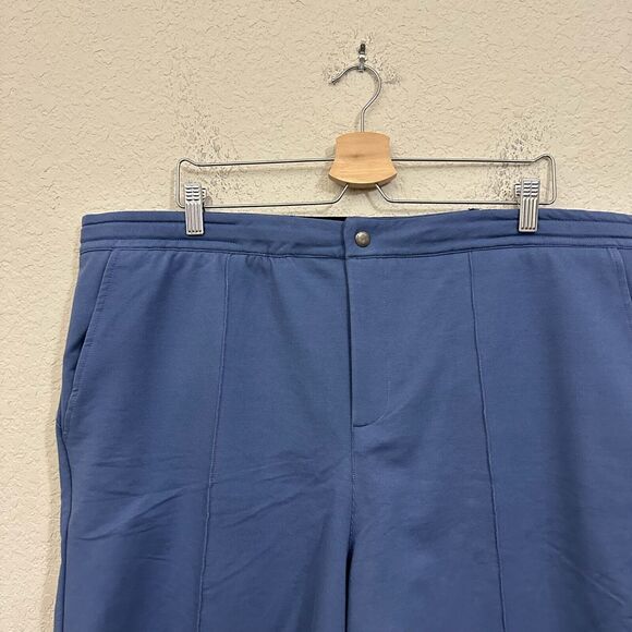 STONE ROSE Fleece Knit Shorts Blue Drawstring Waist Performance NWT - Picture 4 of 10